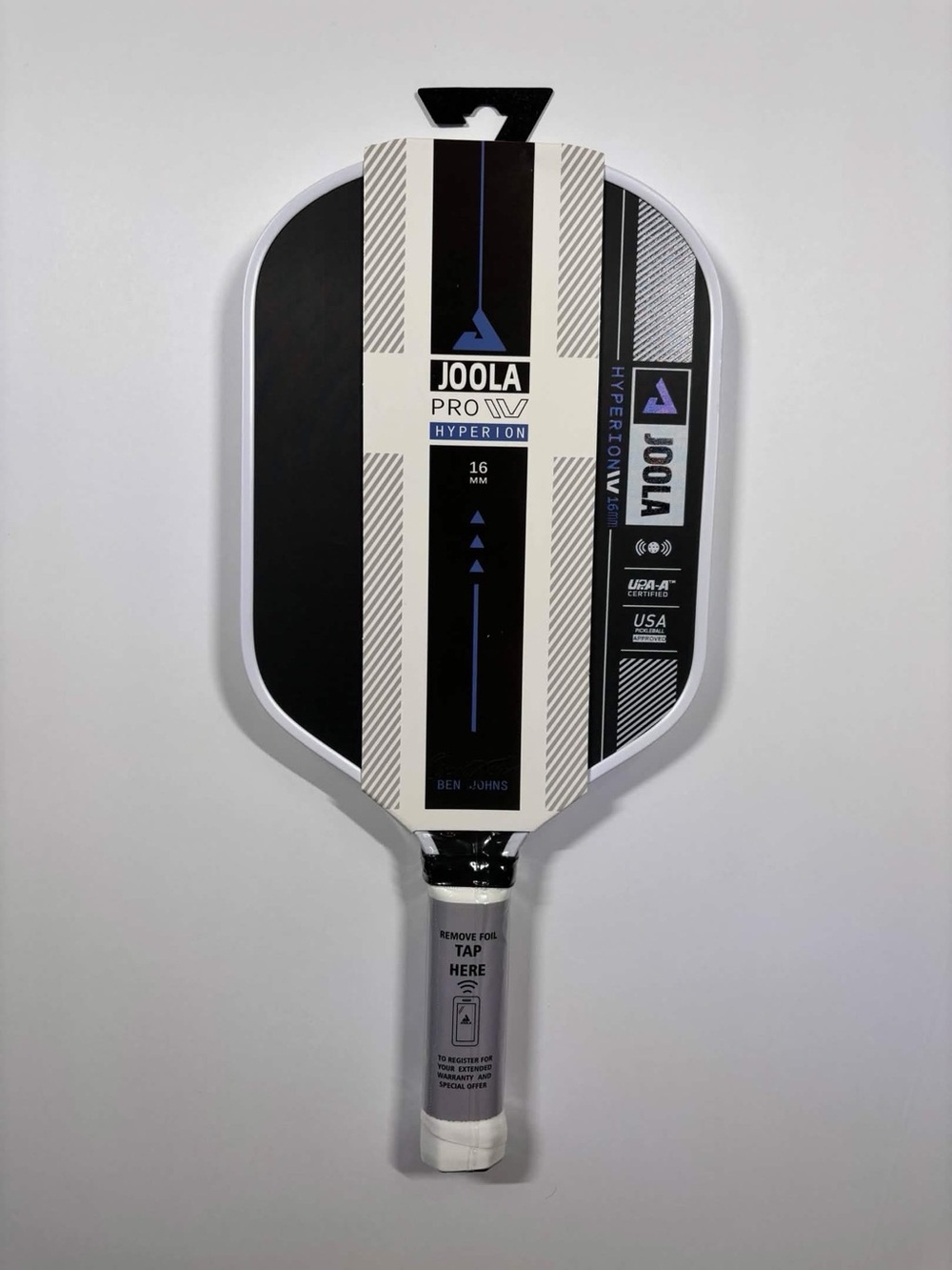 JOOLA Ben John’s IV 16mm Hyperion Pro Pickleball Paddle - Black & White